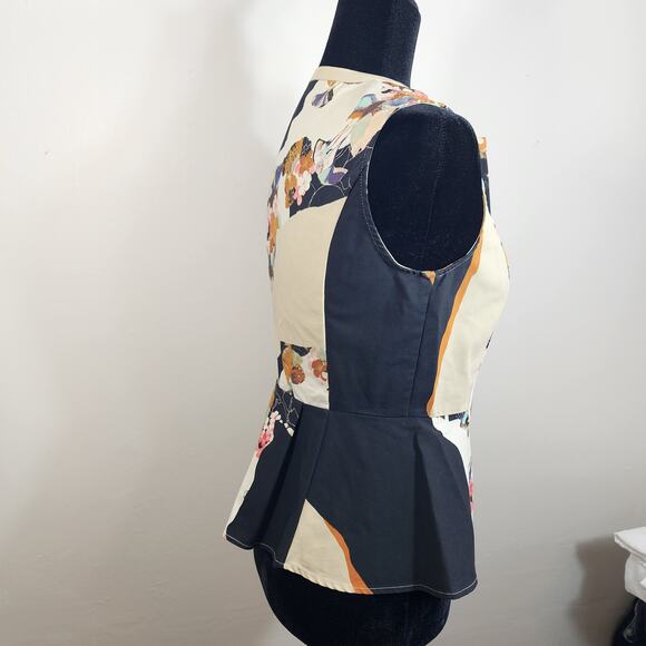 3.1 Phillip Lim Floral peplum, sleeveless, size s, zip front - Picture 7 of 16